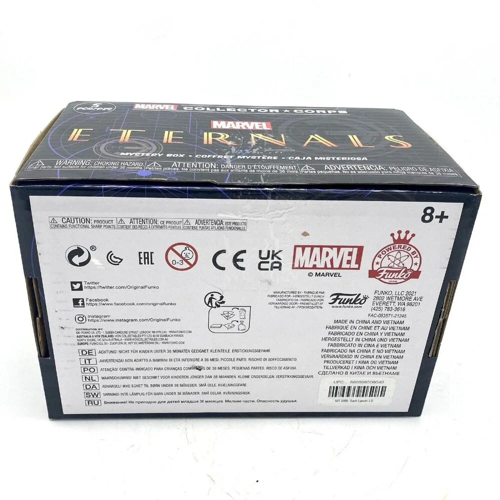 Funko Pop! Marvel Ikaris & Kingo Collector Corps Eternals Box T-Shirt Size L NEW